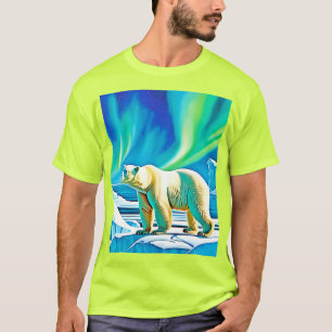 Camiseta Oso Ártico Luces del Norte