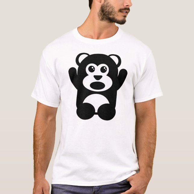 Camiseta Oso asustado (Anverso)