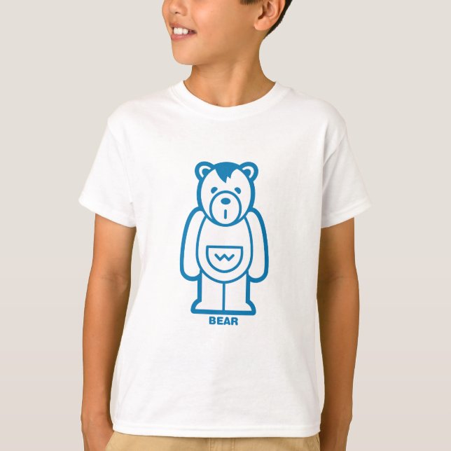 Camiseta Oso (Azul) (Anverso)