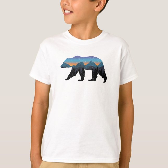 Camiseta Oso Azul De Orgullo Azul Del oso Forestal Grizzly (Anverso)