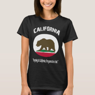 Camiseta Oso bandera de California Oso grizzly California r