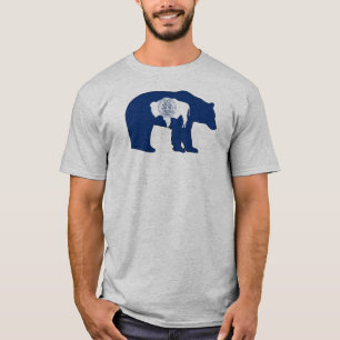Camiseta Oso bandera de Wyoming