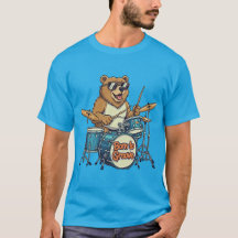 Oso Baterista Divertido Nacido Para Bailar