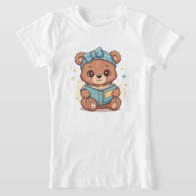 Camiseta Oso Bebé Leyendo un Libro (Distribución)