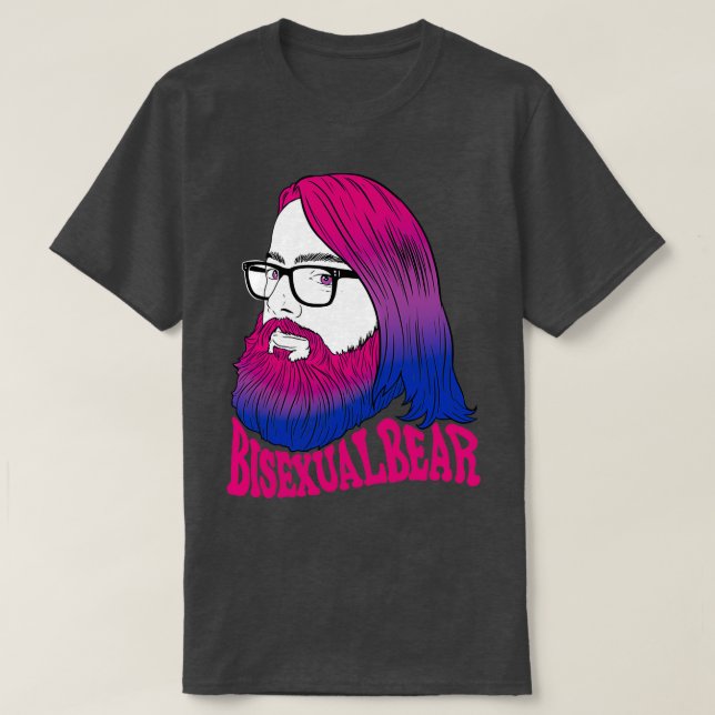 Camiseta Oso bisexual con barba Classic TShirt (Diseño del anverso)
