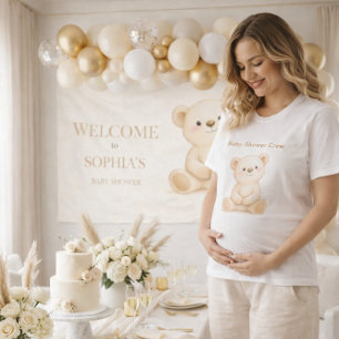 Camiseta Oso Boho Personalizado para Baby Shower