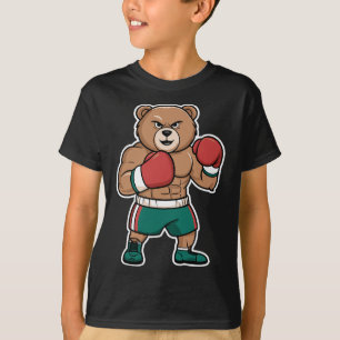 Camiseta Oso Boxeador Divertido Luchador Fuerte Caricatura