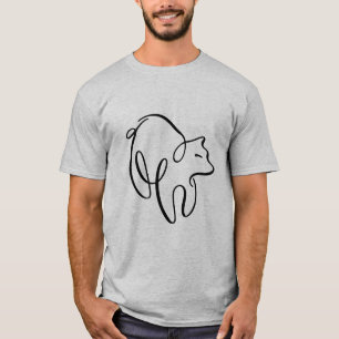 Camiseta Oso caligráfico de penwork
