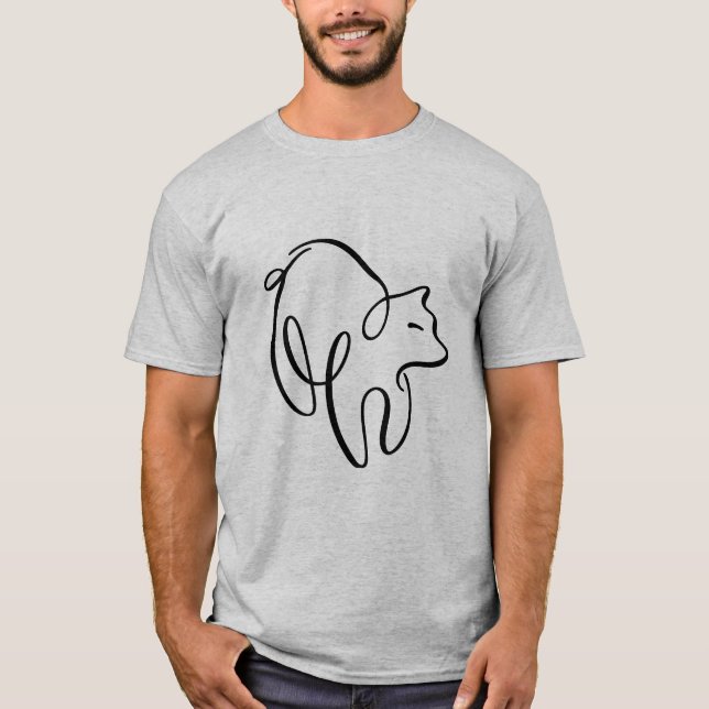 Camiseta Oso caligráfico de penwork (Anverso)