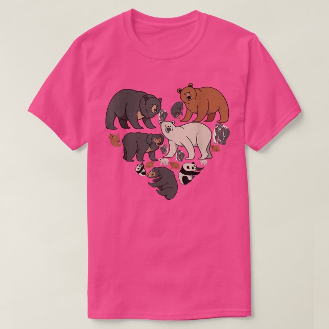 Camiseta Oso cardíaco (Diseño del anverso)