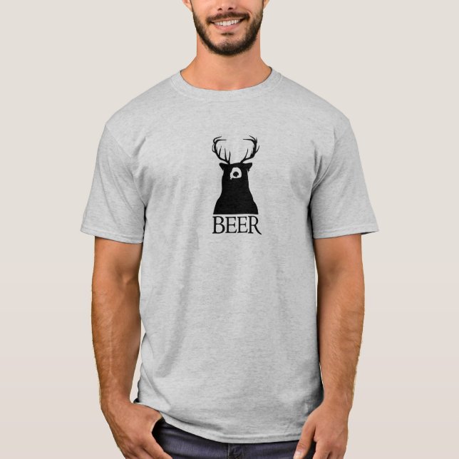 Camiseta Oso + Ciervos = cerveza (Anverso)