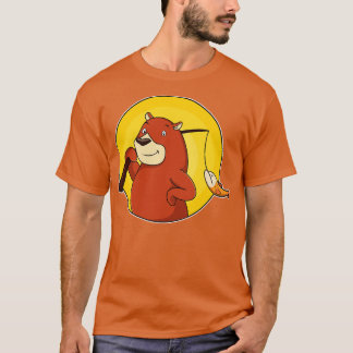 Camiseta Oso como anguloso con pescado 2