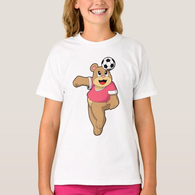 Camiseta Oso como jugador de fútbol con Soccer.PNG (Anverso)