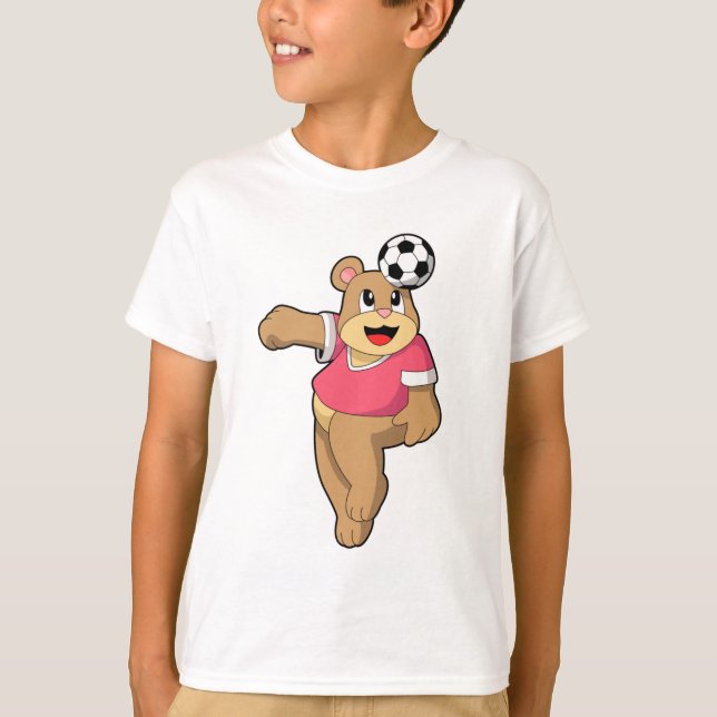 Camiseta Oso como jugador de fútbol con Soccer.PNG (Anverso)