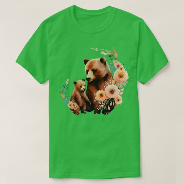 Camiseta Oso con bebé (Diseño del anverso)