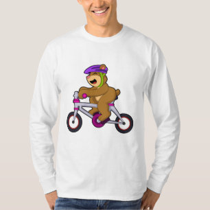 Camiseta Oso con bicicleta y casco