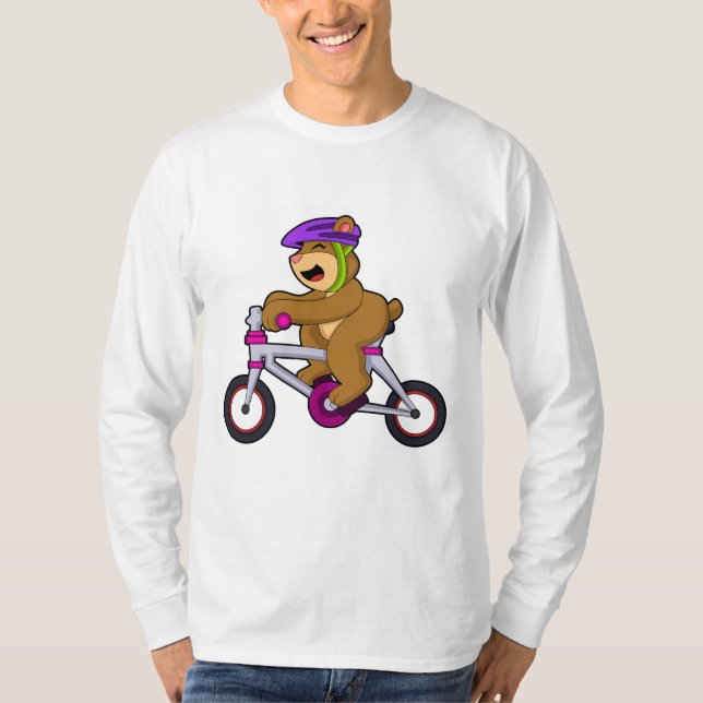 Camiseta Oso con bicicleta y casco (Anverso)