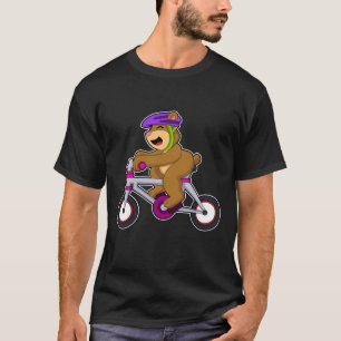 Camiseta Oso con bicicleta y casco