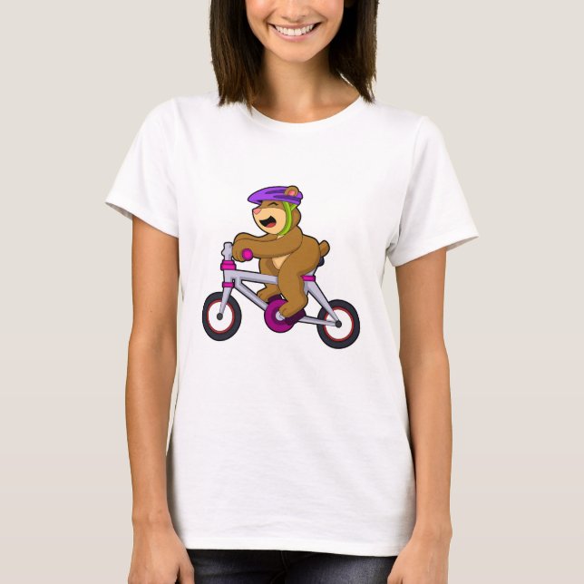 Camiseta Oso con bicicleta y casco (Anverso)