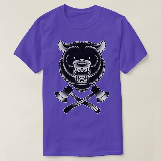 Camiseta Oso con ejes (Diseño del anverso)