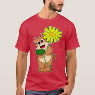 Camiseta Oso con flor amarillo