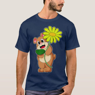 Camiseta Oso con flor amarillo
