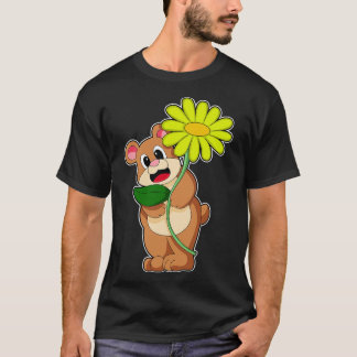 Camiseta Oso con flor amarillo