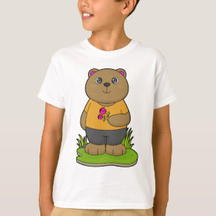 Camiseta Oso con flores