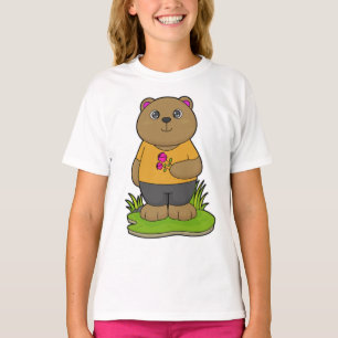 Camiseta Oso con flores