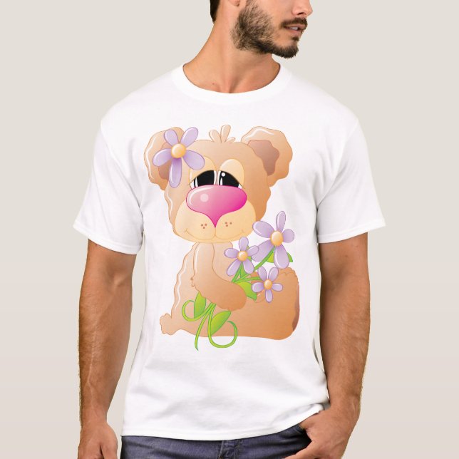 Camiseta Oso Con Flores Sunshine (Anverso)