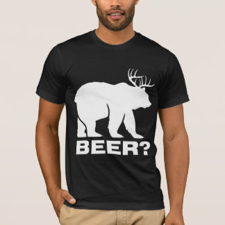 Camiseta ¿Oso con la cerveza de los ciervos?