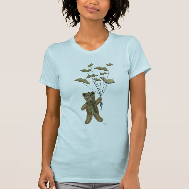 Camiseta Oso con mariposas de libros 3 (Anverso)
