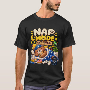 Camiseta Oso con Modo Siesta Activado – Oso Dormilón Divert