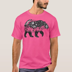 Camiseta Oso con montañas y bosques - Vida salvaje - Natura