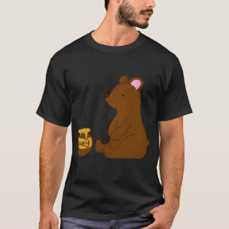 Camiseta Oso con niño de la familia de frasco de miel