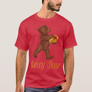 Camiseta Oso con una Jar de Miel Walking Premium