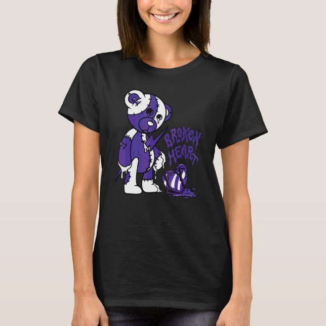 Camiseta Oso Corazón Roto  Ama 5s Coincidente (Anverso)