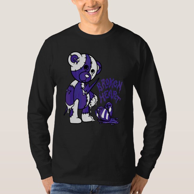 Camiseta Oso Corazón Roto  Ama 5s Coincidente (Anverso)