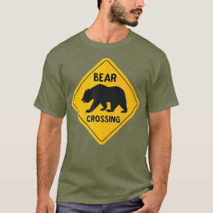 Camiseta Oso cruzando Rótulo Oso Gay Oso Gay Orgullo LGBT G