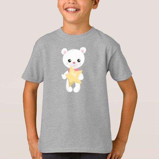 Camiseta Oso Cubierto, Oso Blanco, Oso De Teddy, Oso De Beb (Anverso)