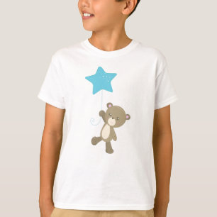 Camiseta Oso Cubierto, Oso Con Globo, Oso Pequeño, Estrella