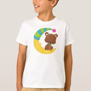 Camiseta Oso Cubierto, Oso En La Luna, Oso Con Cubierta