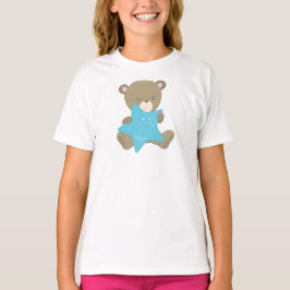 Camiseta Oso Cubierto, Oso Infantil, Oso Pequeño, Oso Con E