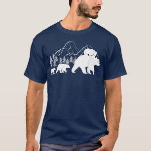 Camiseta Oso Cubo con Cubs Vintage Sunset - Familia Retro