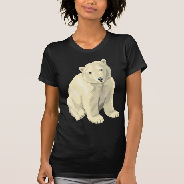 Camiseta Oso Cudiosamente Polar (Anverso)