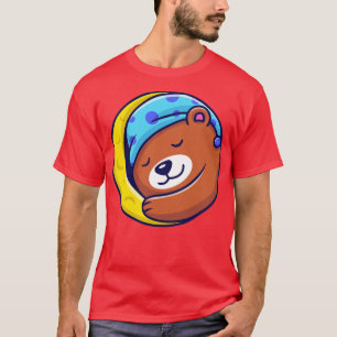 Camiseta Oso Cuerdo Durmiendo En La Luna1