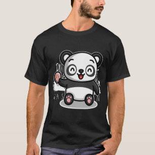 Camiseta Oso Cute Pink Concha Panda