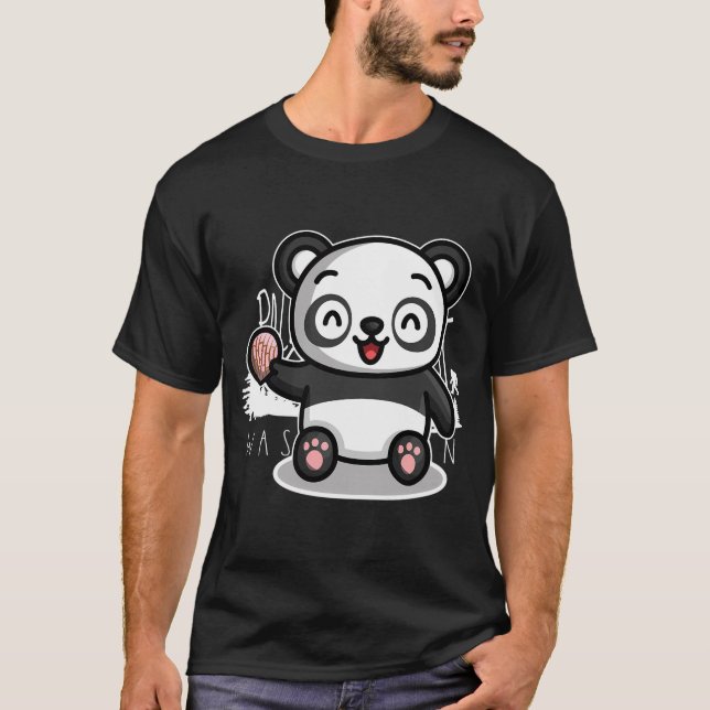 Camiseta Oso Cute Pink Concha Panda (Anverso)