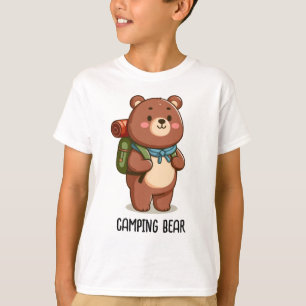 Camiseta Oso de acampada