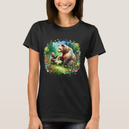 Camiseta Oso de acuarela y cubo